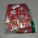 Libima 84 Inches Large Christmas Tree Skirt Faux Fur Red Xmas Tree Skirt Plush Velvet with Silver Sequins Snowflakes for Xmas Decorations Merry Christmas Party Winter Holiday Ornaments