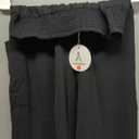 ANRABESS Womens Wide Leg Palazzo Capri Pants 2026 Summer Casual High Waisted Barrel Lounge Flowy Cropped Beach Work Trousers (Black, L)