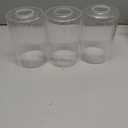 3 Pack Seeded Glass Lamp Shade Replacements, 5.9in Height, 3.9in Diameter, 1.7in Fitter, Cylinder Bubble Glass Shade Covers, Seeded Glass Replacement for Pendant Lights Chandeliers Wall Sconces