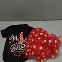 TTYAOVO Baby Girl 1st Birthday Outfits Sets Polka Dot Dress Romper+Tutu Skirt+Headband (Size 9-12M, 916 Red)