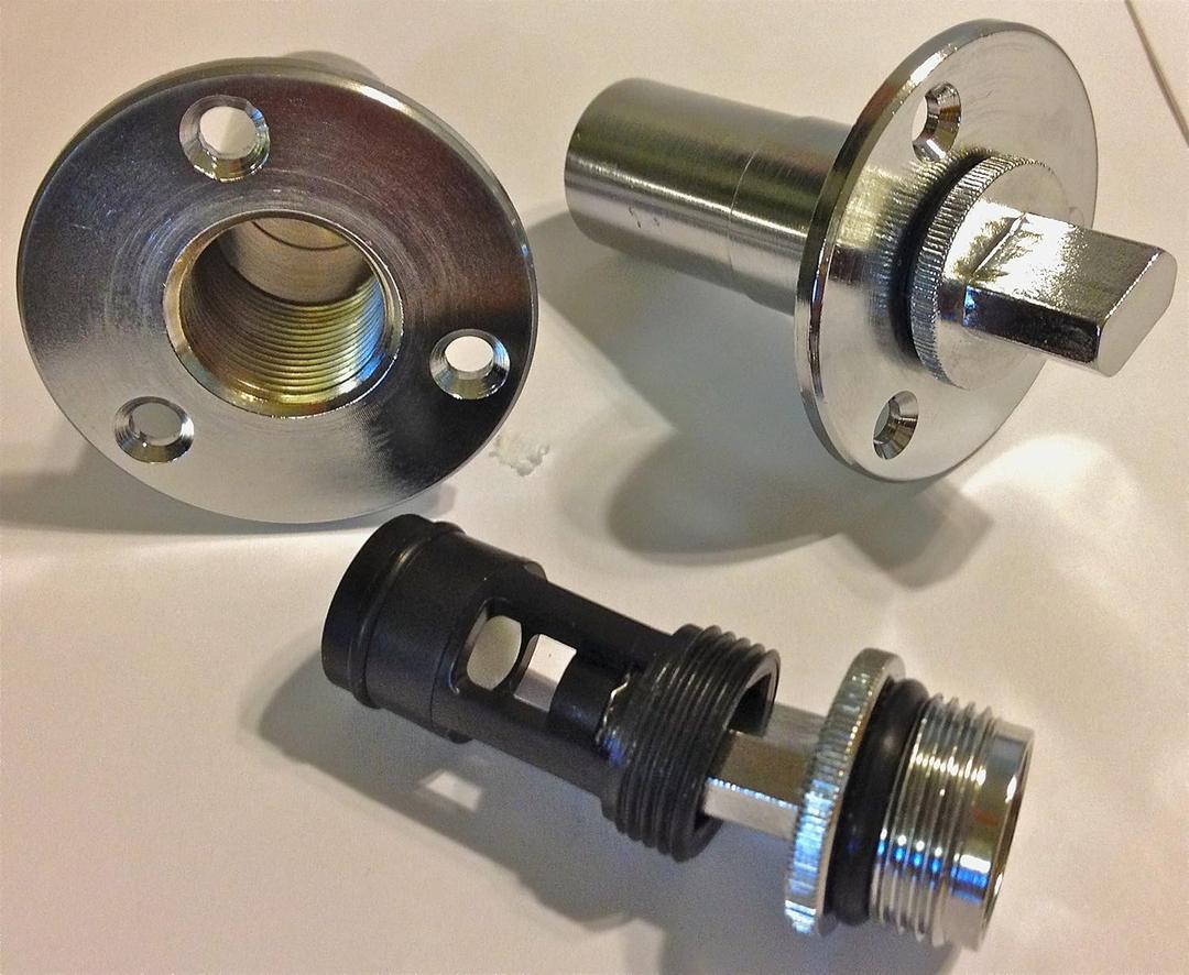 Boatwise Safety Drain Plug (Chrome, 1 inch) (Chrome (Complete Assembly))