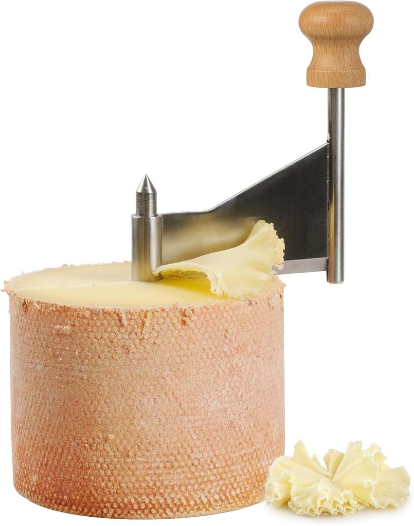 Homoyoyo Cheese Curler Wheel: Stainless Steel Cheese Butter Chocolate Shaver to Create Beautiful Rose-Shaped Cuts Revealing Its Rich Flavor for Restaurants, Cafes, Dessert Shops, Home (Slicer Only)