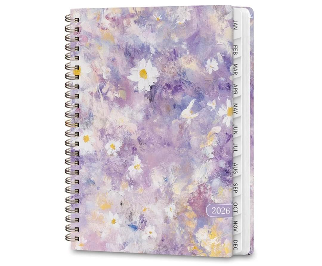 2 x (61) 2026 Planner, Weekly and Monthly Calendar Agenda Planner, Jan 2026 - Dec 2026, Academic Planning Book, Desk Accessories and School Supplies for Women & Men - A5 (6.3" x 8.5")