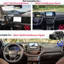 Carwiner Center Console Dash Storage Tray for 2021-2024 Ford Bronco Sport CX430 Console Dashboard Organizer with Cellphone Holder Storage Box Insert Accessories