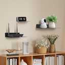 Steel Floating Shelves for Wall,Small Wall ShelfSuitable for Bedroom, Living Room, Bathroom, Kitchen, Office (Black, 11.81x8.46 in), 1Pack 11.81x8.46 in