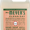 Mrs. MEYER'S Clean Day Organic Geranium Scent Liquid Hand Soap Refill, Vegan, 33 Ounces (Pack Of 1)