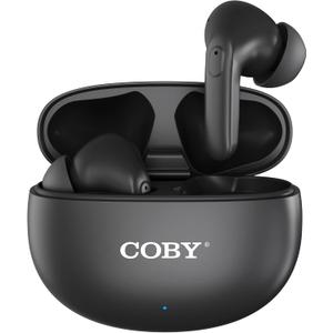 Coby Wireless Active Noise Cancelling Earbuds, Bluetooth in-Ear Headphones with Transparency Mode, IPX7 Waterproof Sports Earphones, USB-C Charging Case, App EQ & Location Tracking (1)