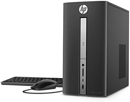 HP Pavilion Desktop Computer, Intel Core i5-7400, 16GB RAM, 1TB Hard Drive, 256GB SSD, Windows 10 (570-p022, Black)