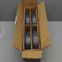 famiware Star 7.5" Pasta Bowls Set, Salad Bowl Set of 4, Double Reactive Glaze, Stackable, Ideal for Your Friend for Housewarming, Festivals, Matte Dark Charcoal (Full Glaze)