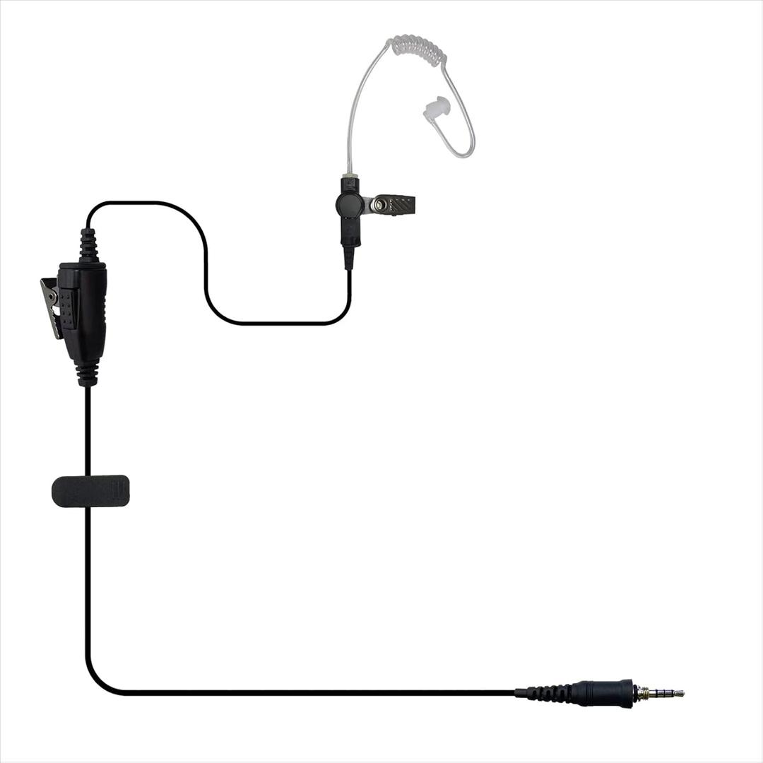 Air Tube Earpiece Surveillance Kit Earphone Headset PTT Mic for Motorola EVX-S24 Yaese VX-6R FT-270R Standard Horizon HX320 HX210 HX40 HX890 Two Way Radio