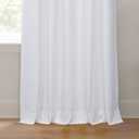 HPD Half Price Drapes Cotton True Blackout Curtains 120 inches Long Solid Thermal Insulated Window Treatment Curtain 50 X 120 (1 Panel), PRCT-BO09B-120, Whisper White