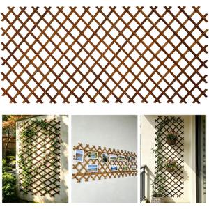 Bamboo Expandable Trellis for Climbing Plants, Wood Garden Lattice Fence Panel for Outdoor Balcony Patio Plant Support for Ivy Vine Roses,Animal Barrier,Indoor Balcony Patio Decor