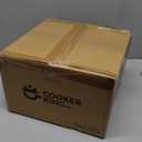 COOKER KING Hybrid Nonstick 6 Pcs Pot Set, 1.5 & 2QT Saucepan and 5-Quart Pots with Glass Lids, Induction Stainless Steel Cookware, Stay-Cool Handles, Dishwasher Safe, Compatible with All Cooktops