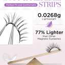 BEYELIAN Magnetic Eyelashes with Applicator Kit, Upgrade Soft Magnetic Lashes Reusable False Eyelashes Natural Look, No Glue Needed for Eye SME013 (Lightweight & Comfortable)