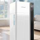 mifasol Humidifier Large Room, 5.3Gal/20L Whloe House Humidifiers for Home, Quickly & Evenly Humidify Larger Areas,Dual Mist Nozzles and Atomizers, Plant/Commercial/Greenhouse/Office, White