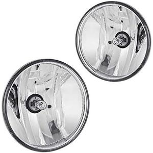 Driving Fog Lights Lamps Replacement for 07-14 Suburban/Tahoe/ 07-13 Avalanche/ 10-13 Camaro/ 15-16 Colorado/ 15 Silverado (Clear Lens)