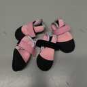 Dog Shoes, Outdoor Dog Boots Non-Slip Waterproof Dog Booties, 4Pcs for Winter Snowy Day, Summer Hot Pavement with Rugged Sole Pink (Size 2: 2.4''x1.7'')(L*W) for 14-27 lbs)