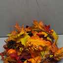 6 FT Fall Garland for Mantle with Lights Autumn Fall Decor with Red Maple Leaf Cones, Halloween Thanksgiving Garland for Home Fireplace Porch Christmas Decor