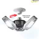 Ontel Beyond Bright LED Ultra-Bright Garage Light - 3 Adjustable Panels, Energy Efficient, Easy to Install, Durable and Long-Lasting Light for Garages, Warehouses and More