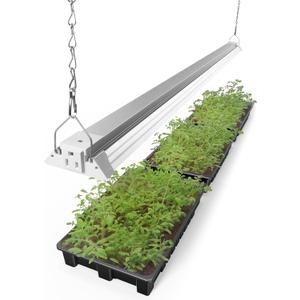 Barrina TX72 4FT Grow Lights for Seed Starting, 72W(500W Equivalent), High PPFD, Full Spectrum with 660nm Red LEDs, Linkable, Hanging Grow Lights for Indoor Plants with On/Off Switch, Veg, 1 Pack (4FT-1 Pack, 3000k+6500k+660nm)