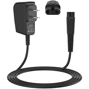 5V 1A Adapter for Andis Shaver Charger Power Cord, Replacement Andis Charger Compatible 17150 17165 TS-1 TS-2 Foil Shaver Black