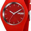 Gosasa Casual Simple Style Silicone Strap Women Men Sports Watches 30M Waterproof