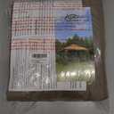 APEX GARDEN Replacement Canopy Top for The Lowe's Allen roth Gazebo Model # TPGAZ2303, TPGAZ2403, TPGAZ2303-ABCD, TPGAZ2403-AC (Light Brown)