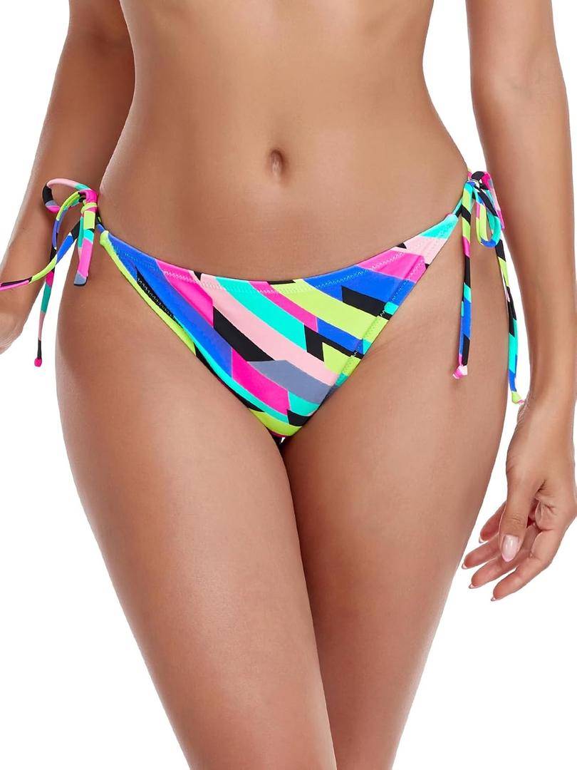 RELLECIGA Women's Side Tie Bikini Bottom