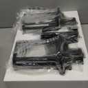 2-Pack Dusk to Dawn Large Outdoor Wall Lights 17 Inch, Exterior Light Fixtures Porch Lights Tempered Clear Glass, IP65 Waterproof Anti-Rust Outside Wall Sconces Matte Black Wall Lanterns