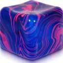 Squishy Ice Cube Fidget Toy, Sugar Ball Stress Cube for Kids Adults, Soft Squishies Stress Relief Sensory Toy for Autism, Classroom Prize Toy Party Favor