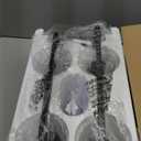 MOKATNG 4-Light Bathroom Light Fixtures, Vanity Light with Milky White Shades, Matte Black Bathroom Light Fixtures Over Mirror, Modern Bathroom Wall Lamp for Mirror Living Room Cabinet Bedroom