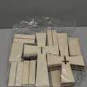 Beeveer 36 Pieces Wood Crosses for Crafts Catholic Wooden Crosses Bulk for Baptism Unfinished Wooden Cross for Centerpieces Wall Decor Wood Standing for First Communion Baptism, 8 x 5 Inch