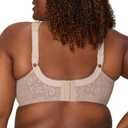 Playtex Women's Wireless Bra, 18 Hour Plus-Size Bras Available, Full Coverage, Smoothing, 4693, Single or 2-Pack (Beige)