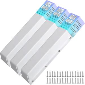WTMORE Boat Dock Bumpers, 48" Dock Bumpers Dock Edge, Dock Fenders Bumpers, Boat Dock Bumper Guards for Dock Edge, Piling, Horizontal Deck, Vertical Poles, or Pier Fenders, White (3 Pack)