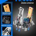 FAHREN Upgraded H7 LED Bulbs, 40000LM 1300% Ultra-Brightness, Real 1:1 Halogen Size, 70000+ Longer Lifespan, 6500K White for H7 Fog Electronic Flashers, CAN-Bus Ready Plug N Play, Pack of 2