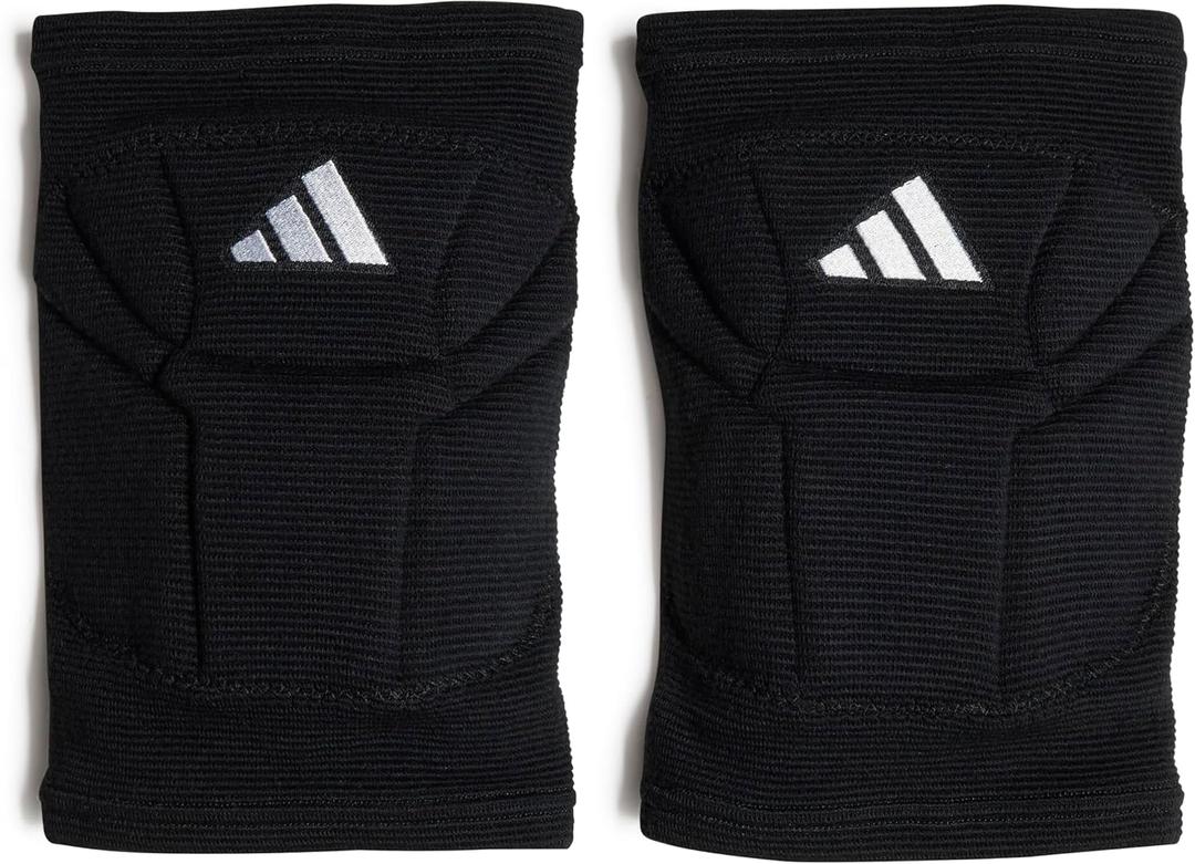 adidas Unisex-Adult Elite Volleyball Kneepads, Black/White, Small