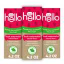 Hello Natural Watermelon Flavor Baby & Kids Fluoride Free Toothpaste, Vegan, SLS Free, Gluten Free, Safe to Swallow for Baby and Toddlers, 4.2 Ounce (Pack of 3)