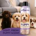 Wagzer Pets Puppy Shampoo | Natural Puppy Formula Dog Shampoo for Sensitive Skin | Gentle Support Shampoo for Dogs | Puppy Wash for Itchy Skin, Soothes, Cleanses, and Moisturizes | 16 oz