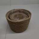 Seagrass Planter Basket Stylish Planter Baskets for Indoor and Outdoor Plants Perfect for Flower Pots Cover and Room Decoration, Set of 4