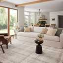 Loloi Angela Rose Ember Collection EMB-04 Ivory/Multi 5'-3" x 7'-6" Area Rug