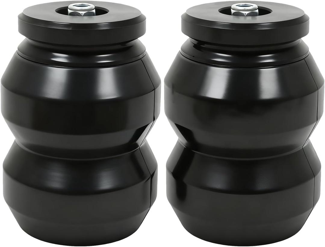 Rubber Helper Spring Kit DR1500DQ Compatible with Dodge Ram 1500 2WD 4WD 2009-2024 Qaud& Crew Cab Rear Suspension Enhancement System Rated Load 8600 lbs