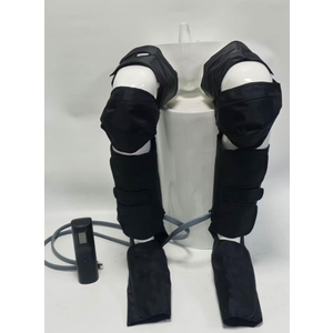 pryfey Leg Massager with Heat and Compression, Foot Massager for Circulation and Pain Relief, 3 Timers, 12 Intensity, 6 Modes,3 Heating with Knee Massager,Gift for Man Woman Parents,Black