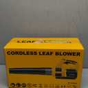 Cordless Leaf Blower Compatible with Dewalt 20V Max Battery 400CFM Electric Leaf Blower Cordless, Variable Speed, Turbo Mode, Leaf blowers Battery Powered for Lawn Care, Yard(Tool Only) (Yellow (Battery and Charger not Included))