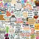 300PCS Inspirational Stickers for Water Bottles, Motivational Stickers for Adults, Teens, Teachers, Vinyl Waterproof Laptop Sticker for Hydroflasks Journaling Scrapbooking Vision Board Supplies