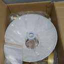 HuisMier Modern Linear Chandelier for Dining Room, 2-Light Gold Linear Kitchen Island Lighting with Off-White Fabric Shade, Rustic Pendant Light Fixture for Dining Room Restaurant Bedroom Living Room