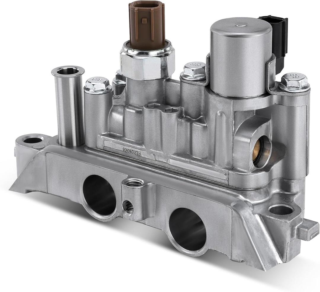 A-Premium Engine Variable Valve Timing (VVT) Solenoid Front Spool Valve Assembly Compatible with Acura & Honda Vehicles - RDX, Accord, Crosstour, Pilot, Odyssey - 3.5L V6 Engine - Replace# 15810R70A03