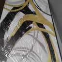 Abstract Wall Art Pictures for Living Room Gold Wall Decor Line Art for Bedroom Kitchen Home Office Decoration Framed Art 24"x48"