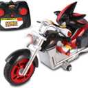 NKOK Sonic Sega All-Stars Racing RC Shadow Motorcycle; Full Function 2.4 GHz Radio Control with Turbo Boost; Ages 6+