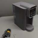 Hot & Iced Coffee Maker with Bold Setting, Single Serve Coffee Maker for K Cup and Grounds, 6-14 Oz Brew Sizes, 50 Oz Removable Water Tank, One Cup Coffee Machine with Reusable Filter, Grey