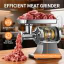 Commercial Meat Grinder, 330LB/h 1100W Electric Meat Grinders, Heavy Duty Stainless Steel Electric Meat Mincer Machine with 6mm/8mm Grinding Plates for Kitchen Restaurant Butcher Store